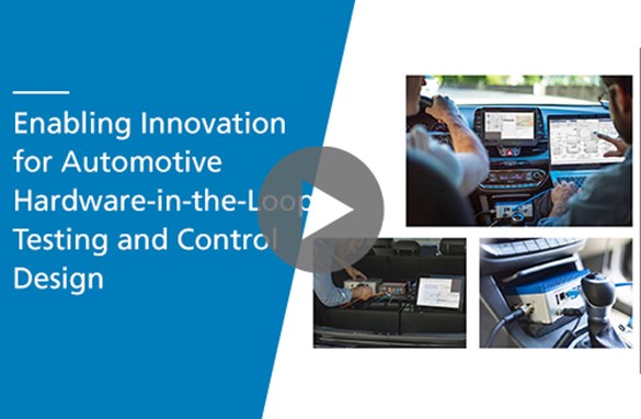 Enabling Innovation for Automotive Hardware-in-the-Loop Testing and Control Design