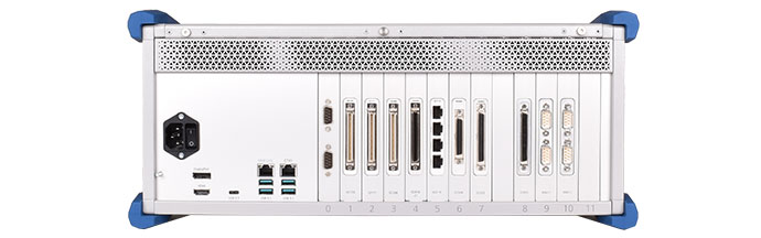 Rear I/O access, eleven I/O slots (item IDs 109301 with 109341 and 109351 options)