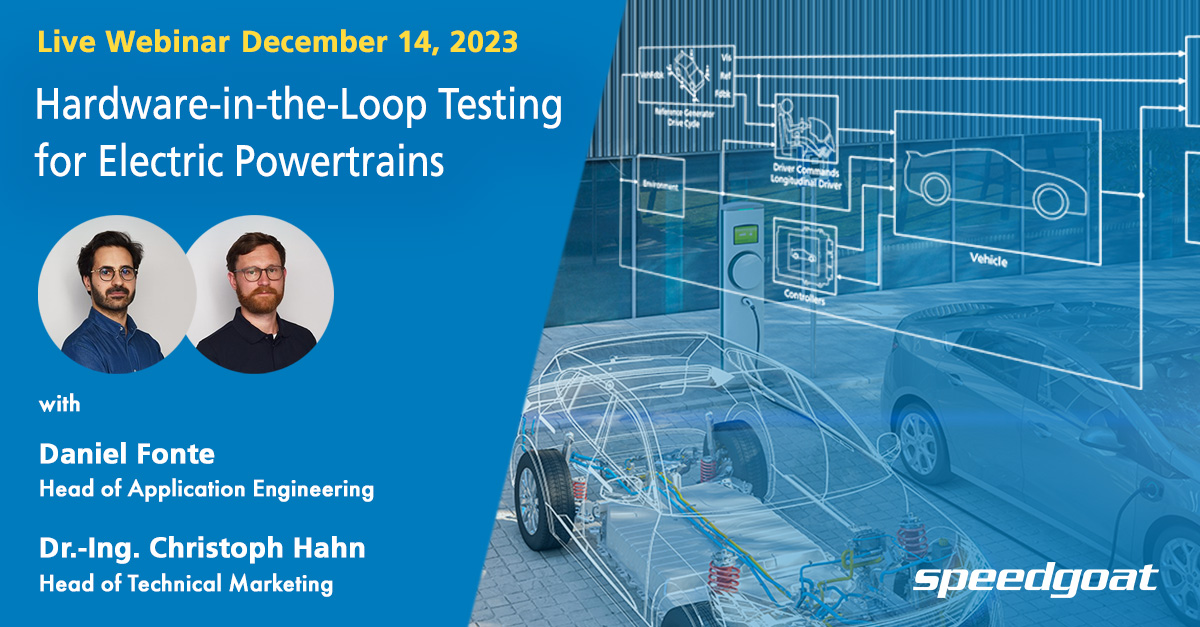 Webinar HardwareintheLoop Testing for Electric Powertrains Speedgoat